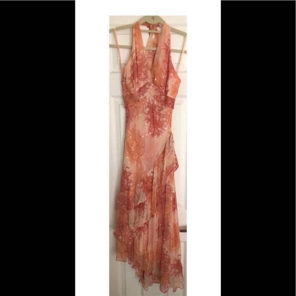 BCBGMaxAzria Dresses & Skirts - Beautiful Pink halter dress! BCBGMaxAzria Dresses & Skirts - Beautiful Pink halter dress!